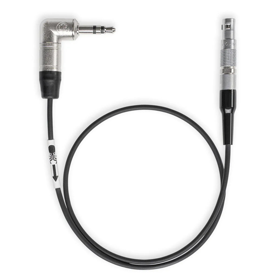 Tentacle Sync C01 RED 16-inch timecode cable with 3.5mm to 4-pin LEMO connector for professional audio and video syncing. – image 1