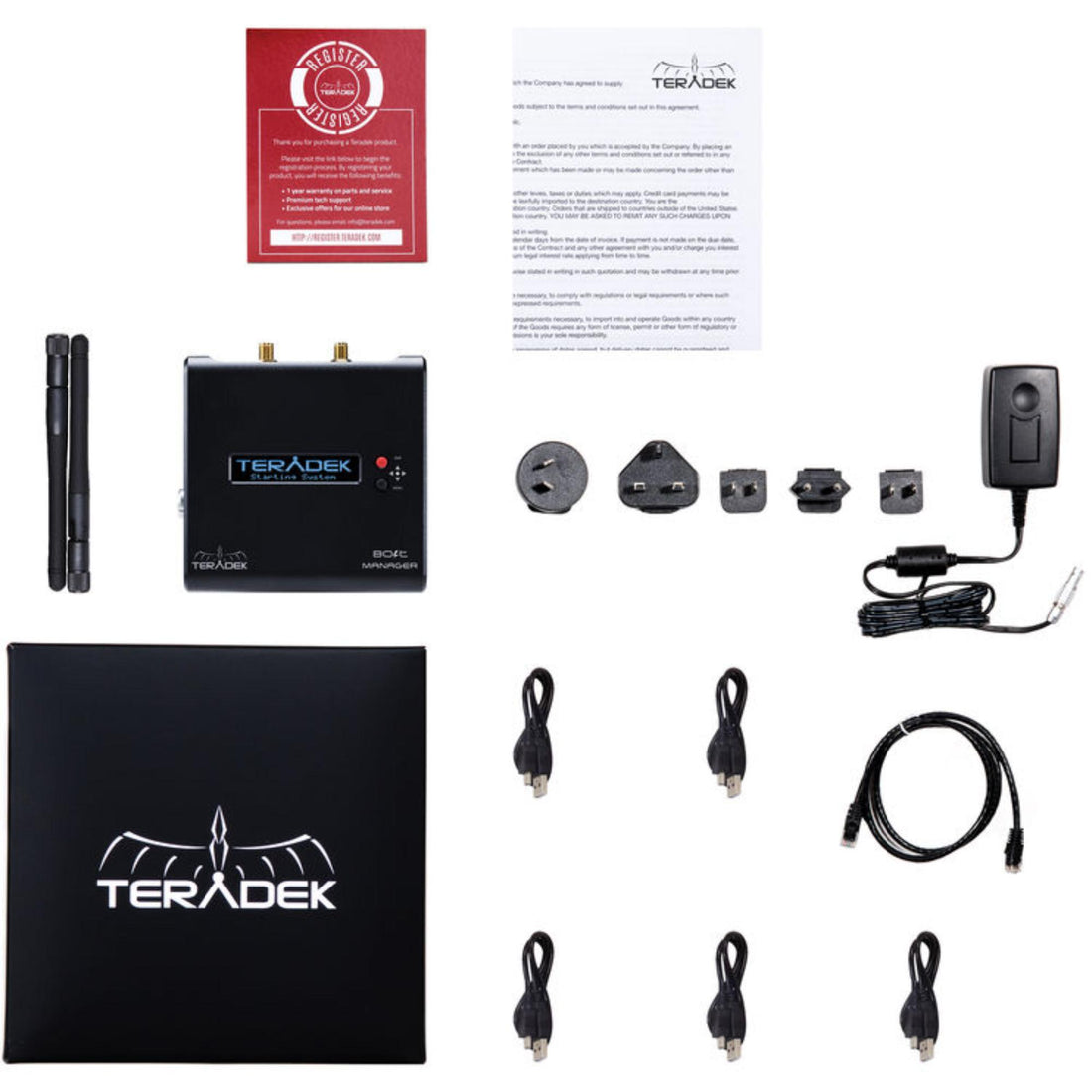 Teradek Bolt Manager video transmitter with control interface and multiple connection ports for wireless video transmission. – image 2