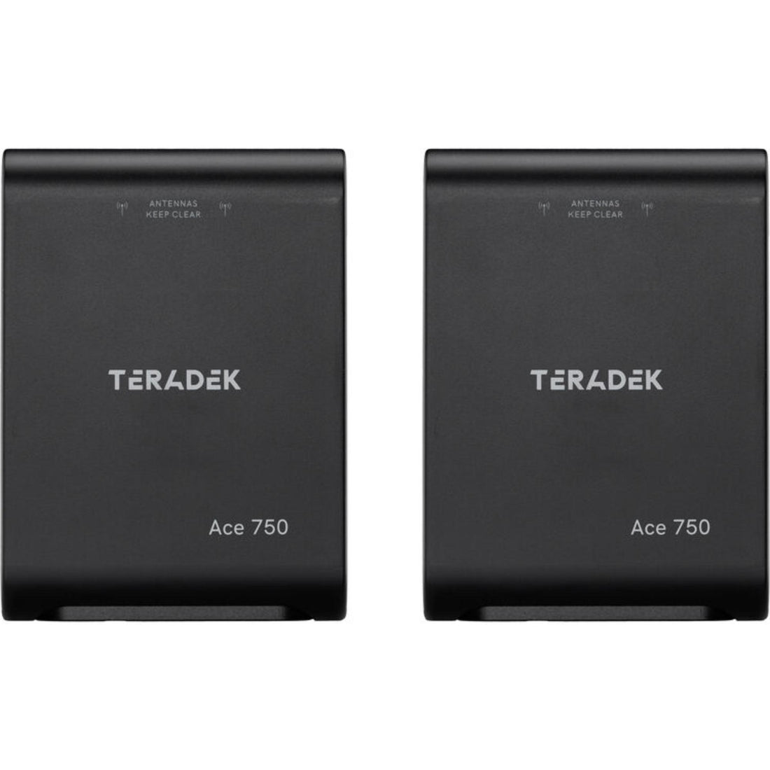 Teradek Ace 750 HDMI wireless video transmitter and receiver set with front view showing device screens and ports – image 1
