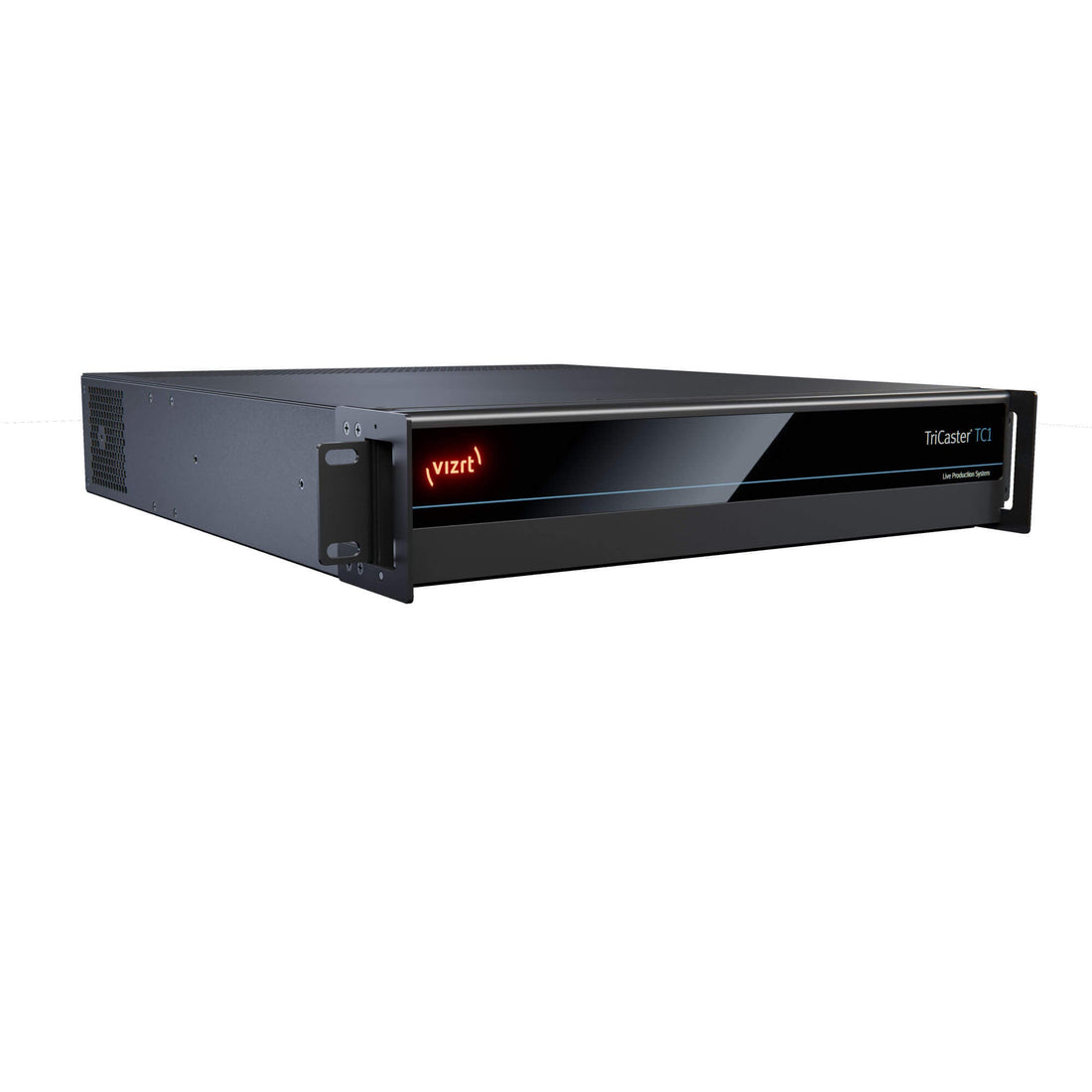 Vizrt TriCaster TC1 2RU video switcher with multiple input ports and control panel, used for professional live video production. – image 4