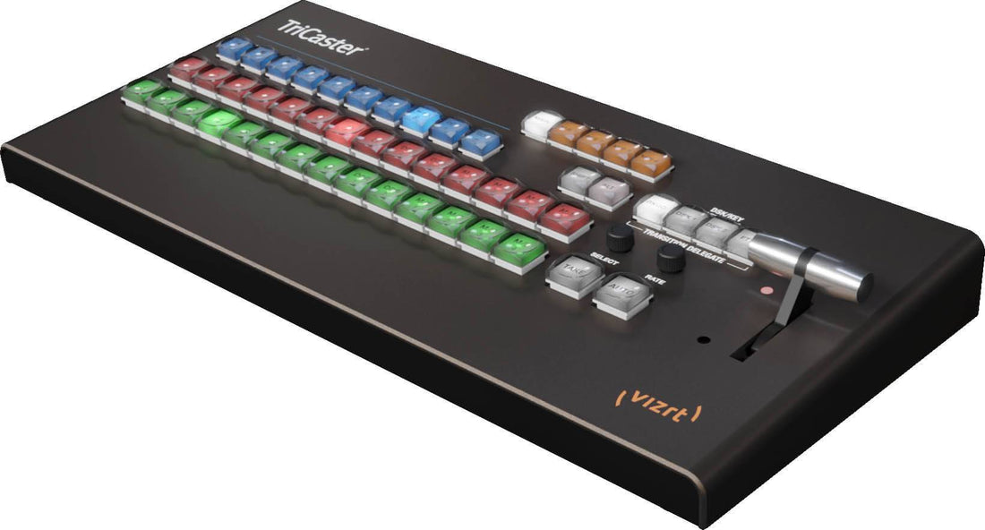Vizrt TriCaster Mini Go video switcher with mini control panel and carrying case for portable live production. – image 3