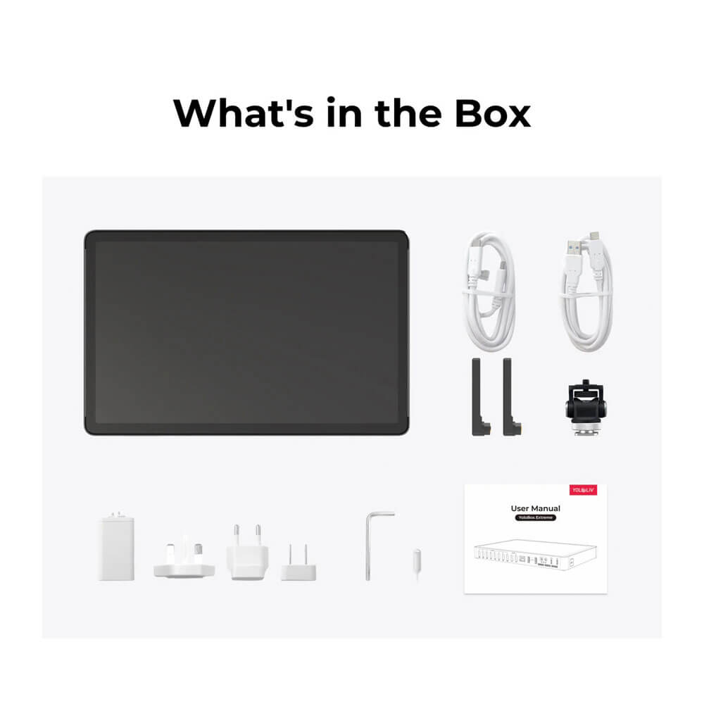 YoloLiv YoloBox Extreme 4K live streaming encoder and video switcher device with control panel and screen display. – image 10