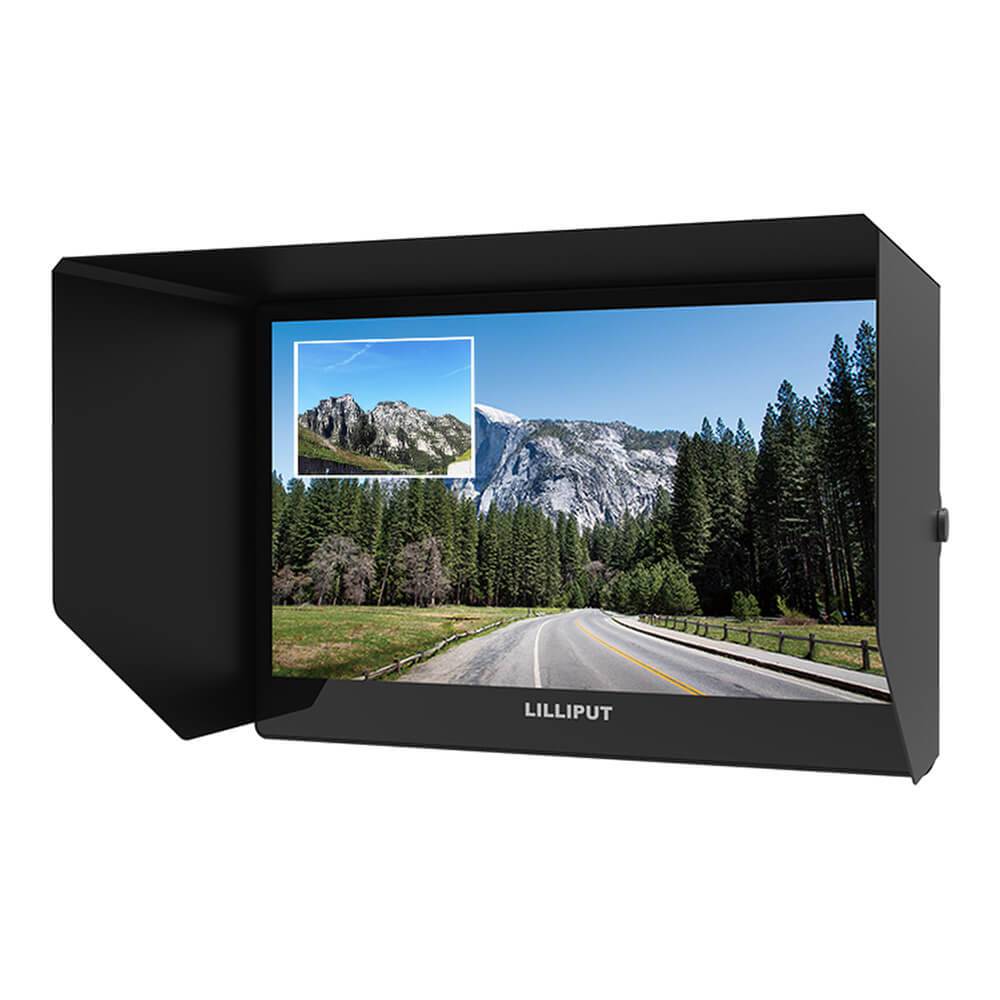 Lilliput A12 12.5-inch 4K broadcast monitor showing a detailed display of production equipment with buttons and controls. – image 1