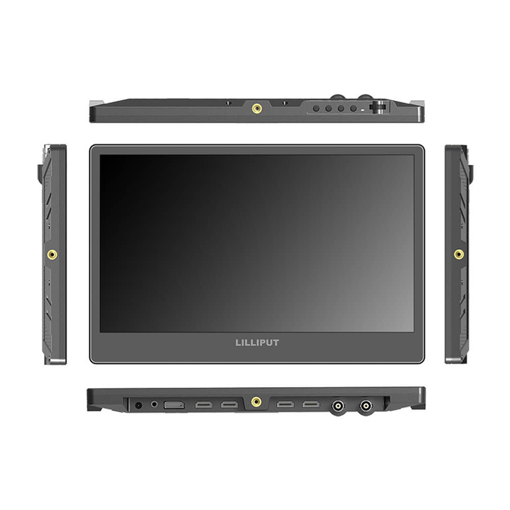 Lilliput A12 12.5-inch 4K broadcast monitor showing a detailed screen with production equipment interface. – image 3