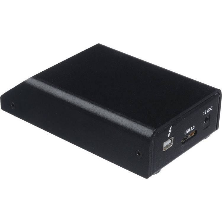 Rear view of AJA Pak Dock for Ki Pro Quad storage, showing SSD slot and connection ports for reliable professional video storage. – image 3