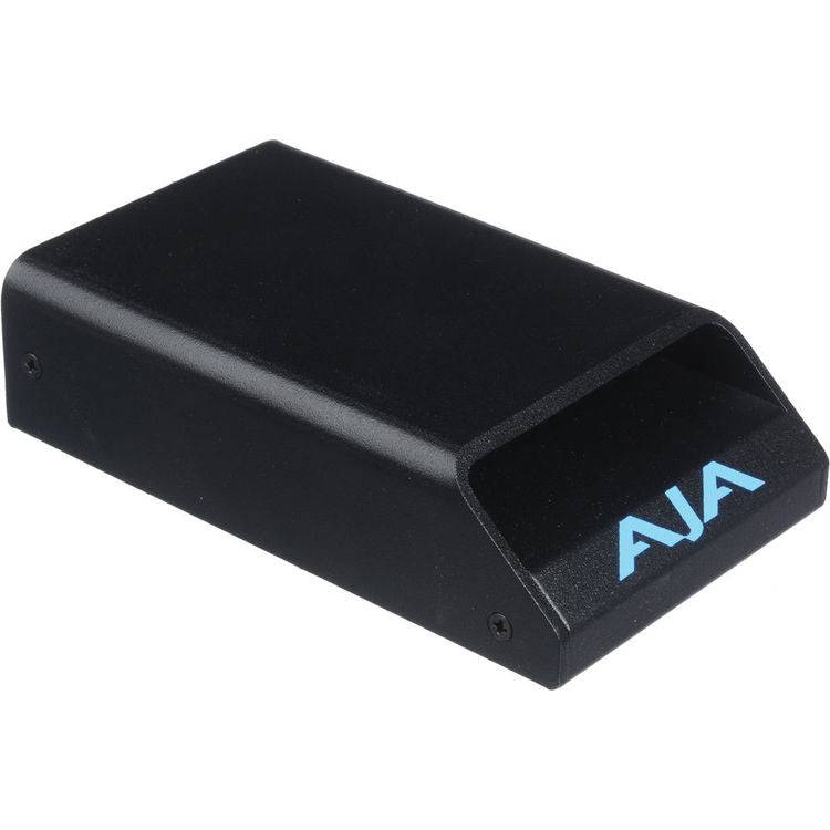 AJA Pak Dock storage device for Ki Pro Quad Pak SSDs, showing the compact black docking station with SSD slots. – image 1