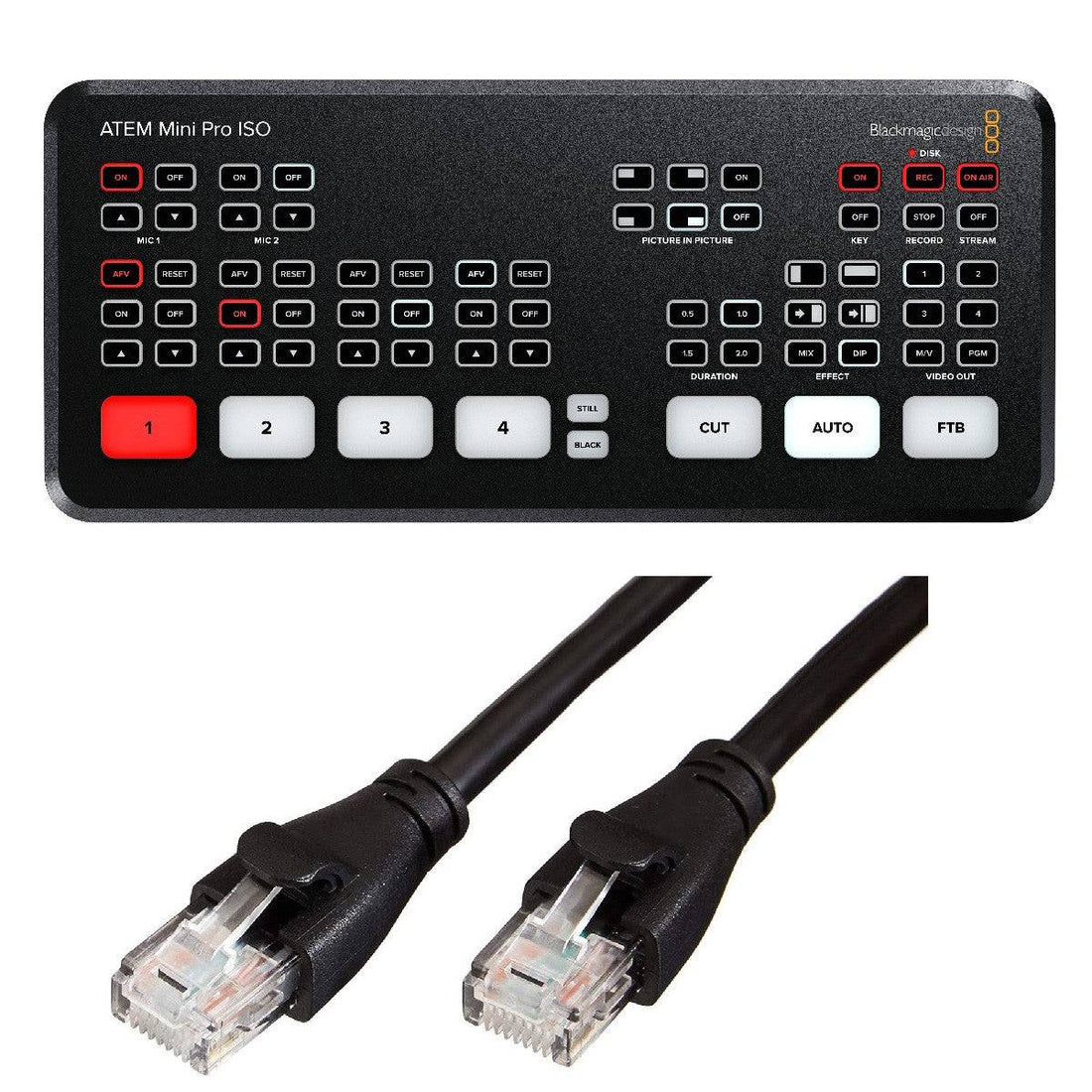Blackmagic Design ATEM Mini Pro ISO HDMI video switcher with multiple HDMI inputs and control interface for live streaming. – image 4