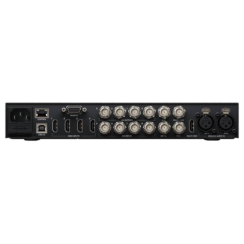 Blackmagic Design ATEM Television Studio HD video switcher with rear connections and control panel. – image 3