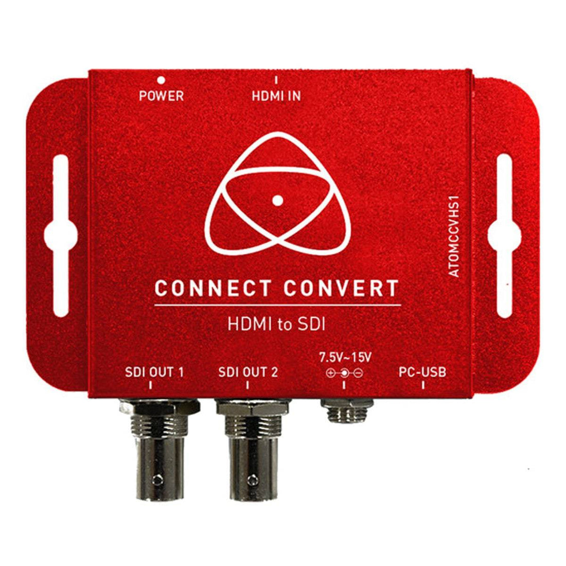 Atomos Connect Convert HDMI to SDI video converter device with input and output ports shown. – image 1