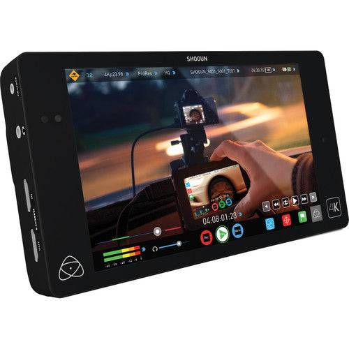 Atomos Shogun 4K HDMI and 12G-SDI video monitor with a 7-inch screen and control buttons, used for professional video recording. – image 1