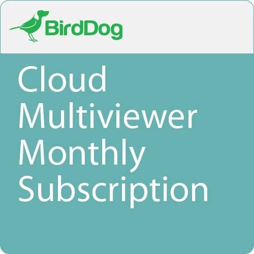 BirdDog Cloud Multiviewer NDI software interface showing multiple video feeds in a grid layout. – image 1
