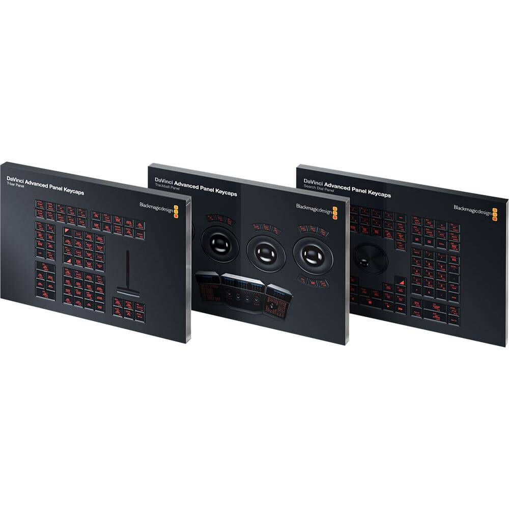 Blackmagic Design DaVinci Advanced Panel color correction keycaps set with colorful keycaps for editing control. – image 1