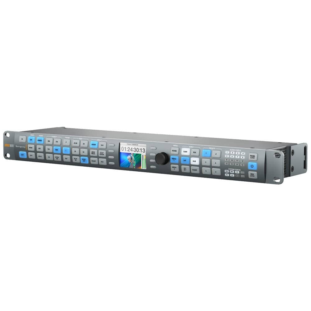 Blackmagic Design Teranex AV video processor with multiple input and output ports, compact black device for high-quality video conversion. – image 1