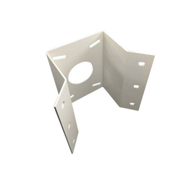 Bolin Technology corner mount adapter for outdoor PTZ cameras, black plastic bracket for secure camera installation. – image 1