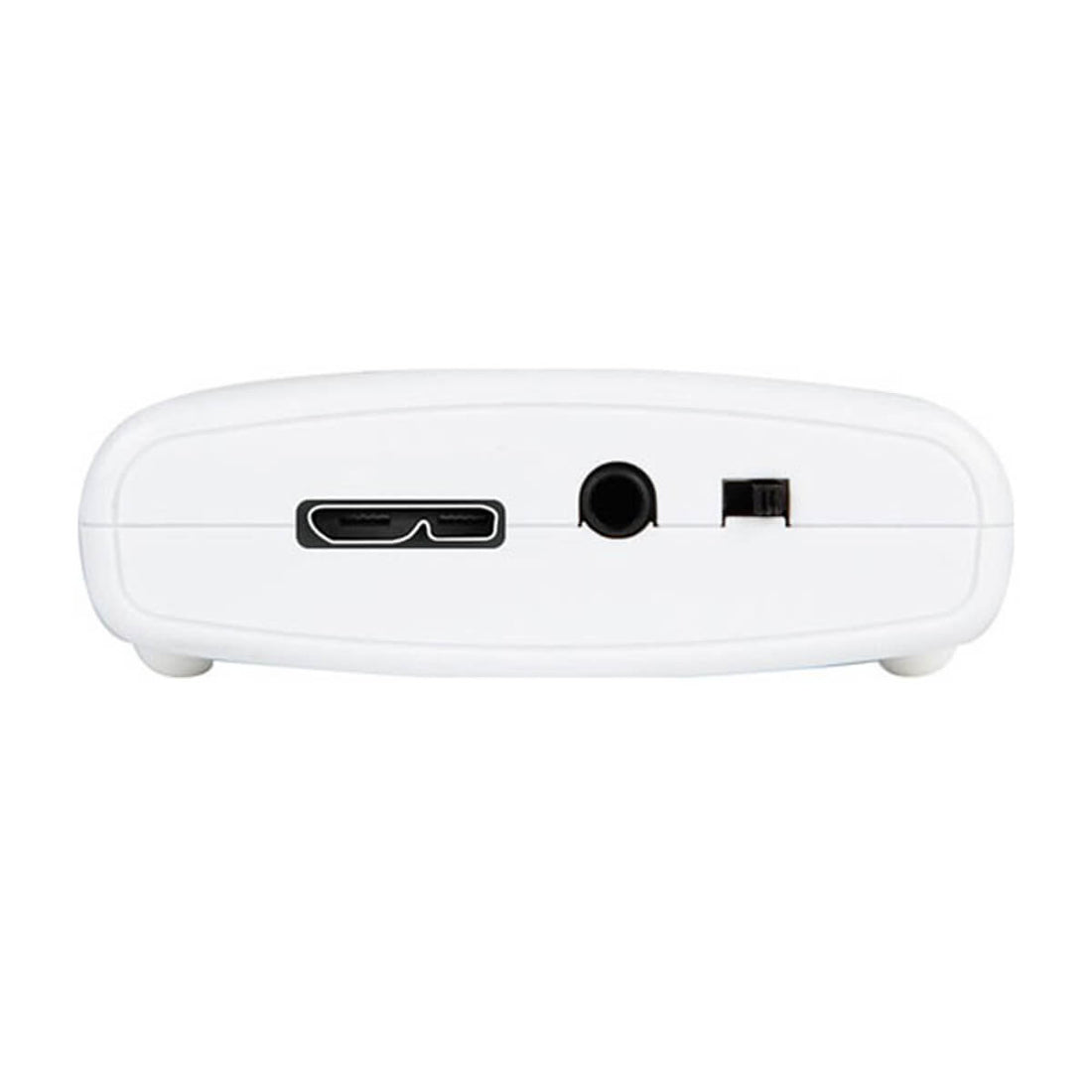 Datavideo CAP-1 SDI to USB 3.0 video capture box with SDI input and USB output, showing connection ports and cables. – image 3