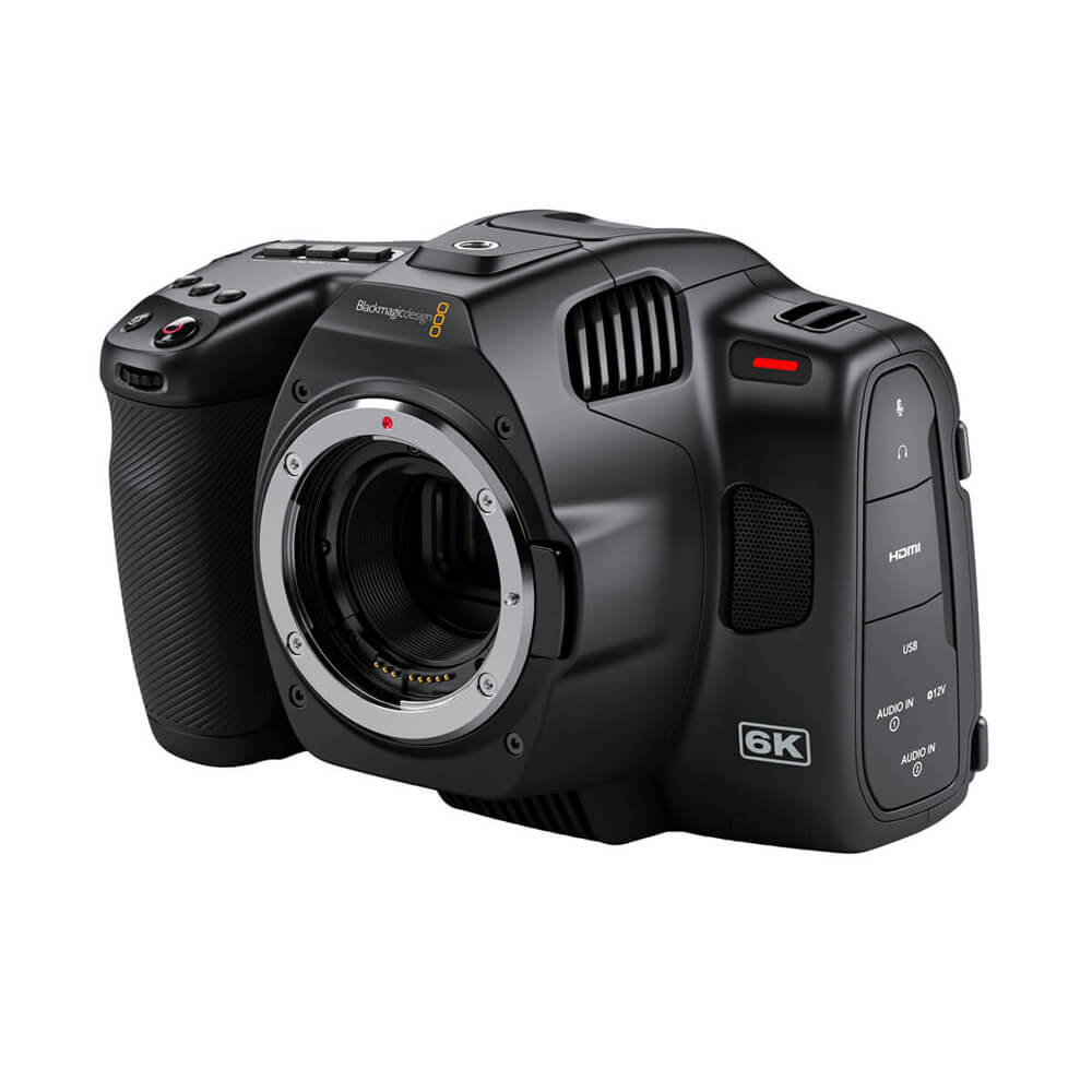 Blackmagic Design Pocket Cinema Camera 6K Pro with Pro EVF bundle showing the compact black cinema camera and electronic viewfinder. – image 1