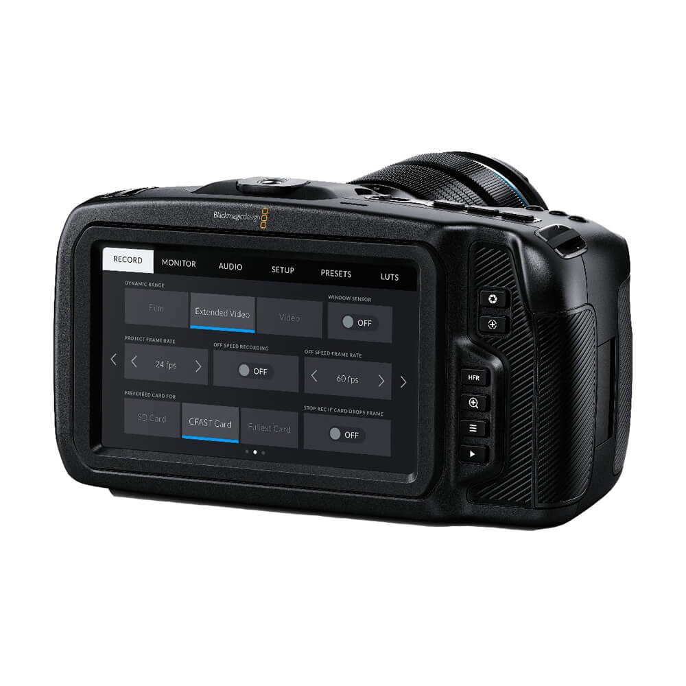 Blackmagic Design Pocket Cinema Camera 4K MFT with lens, compact digital cinema camera for professional video filming. – image 3