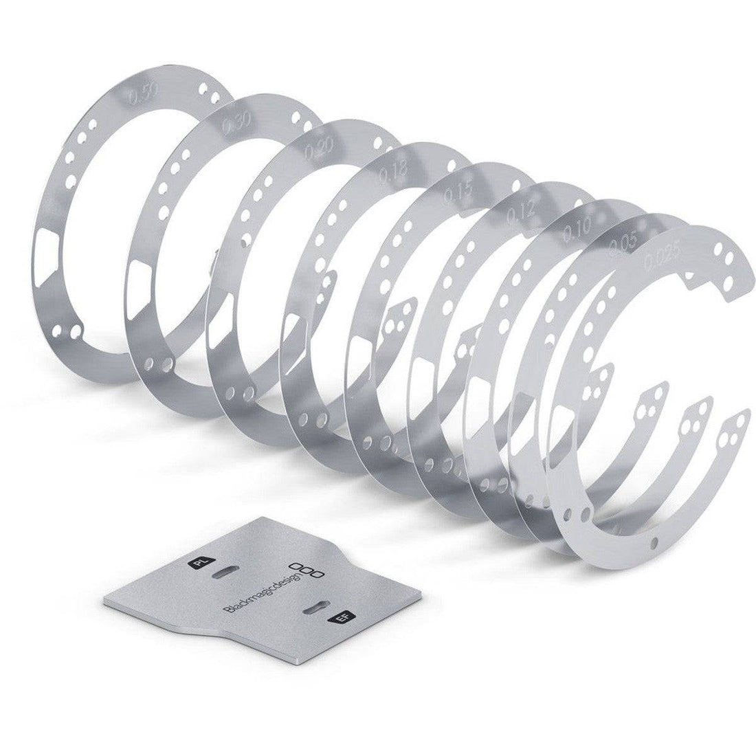 Blackmagic Design URSA Mini Pro Shim Kit for camera accessories, featuring shims and mounting hardware for professional camera setup. – image 1