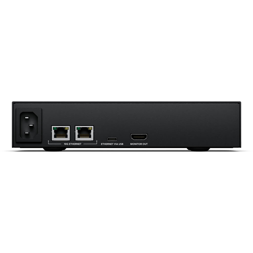 Rear view of Blackmagic Design Cloud Dock 2 storage device showing ports and connection options. – image 2