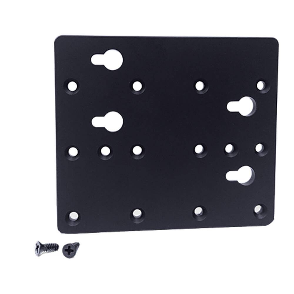 AJA mounting plate for mini-converters, shown on a white background, designed for secure installation of AJA video equipment. – image 1