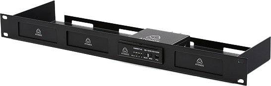 Atomos rackmount tray for Connect AC converter, metal rack shelf designed for secure equipment installation in professional setups. – image 1