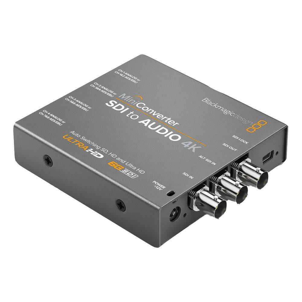 Blackmagic Design Mini Converter SDI to Audio 4K video converter with input and output ports on the front panel. – image 1