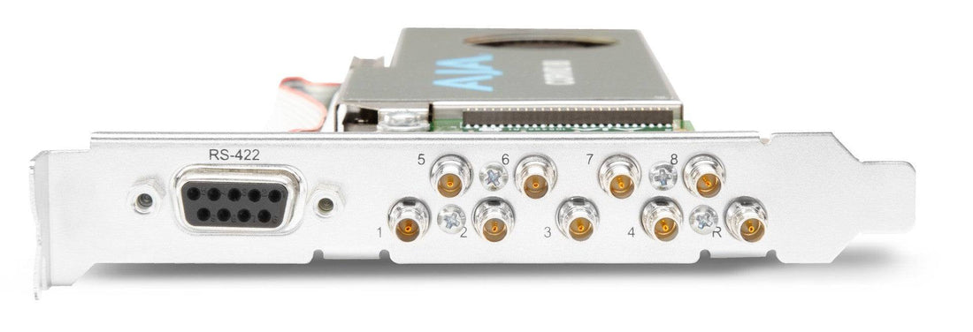 AJA Corvid 88 8-channel 3G-SDI I/O card with cables, tall bracket, and fan for professional video capture devices. – image 2