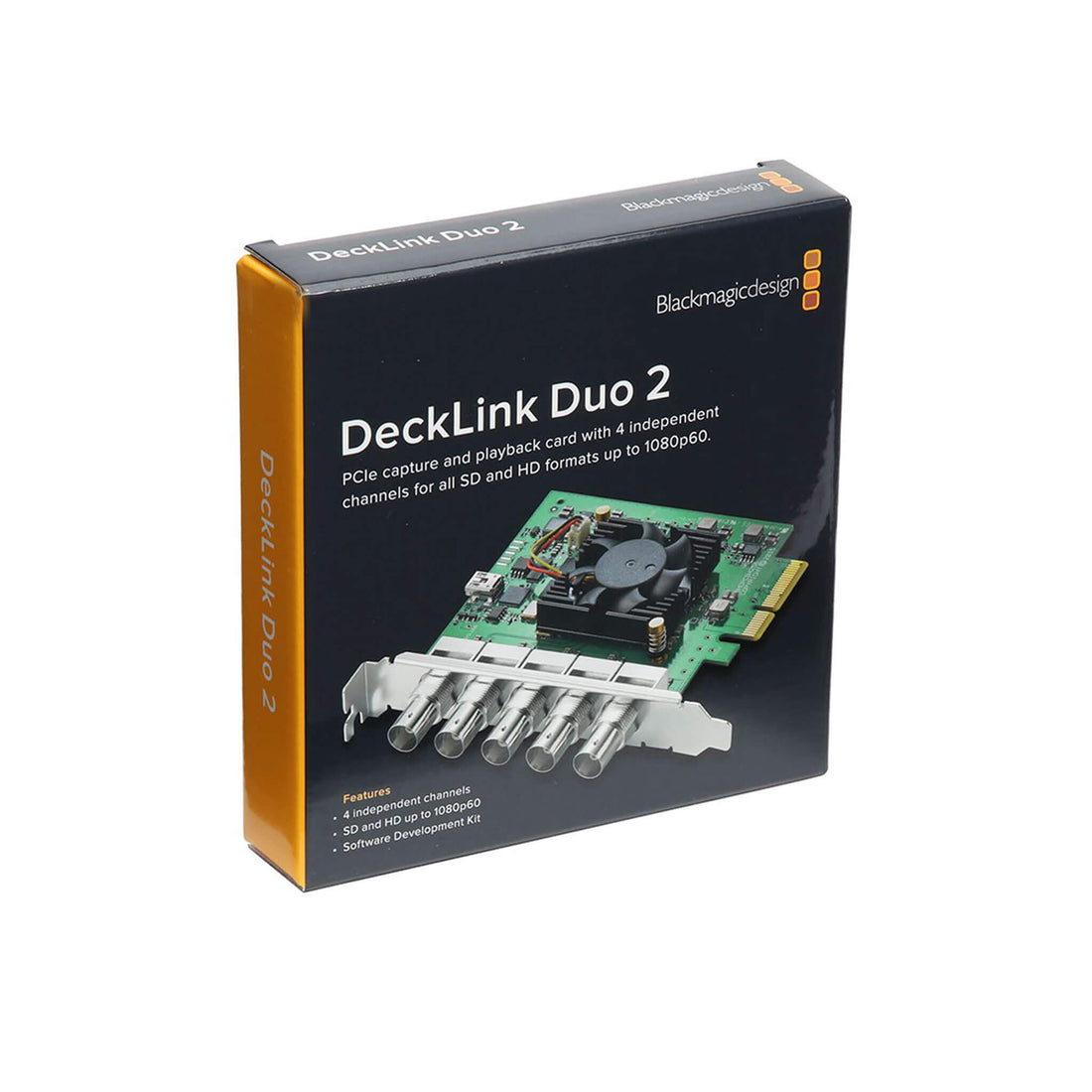Blackmagic Design DeckLink Duo 2 video capture device box showing packaging and product branding. – image 2