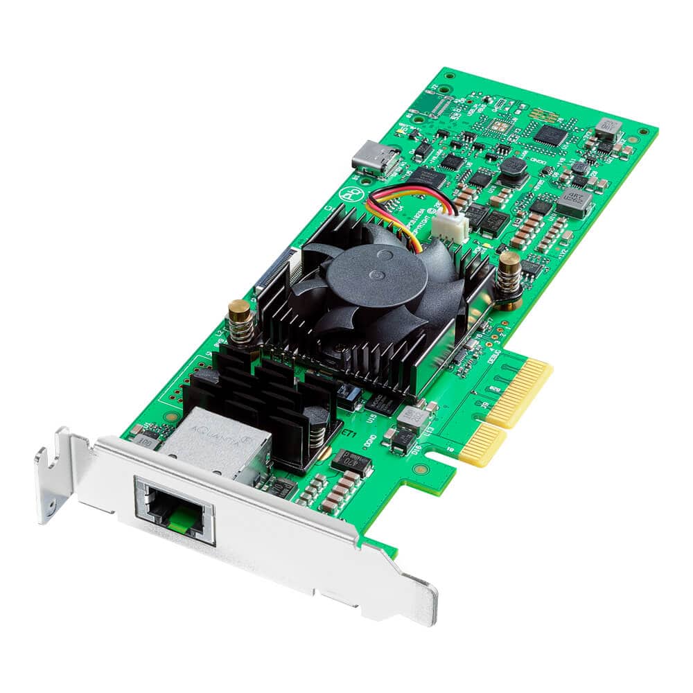 Blackmagic Design DeckLink IP HD video capture device showing ports and front panel for professional video streaming and recording. – image 1