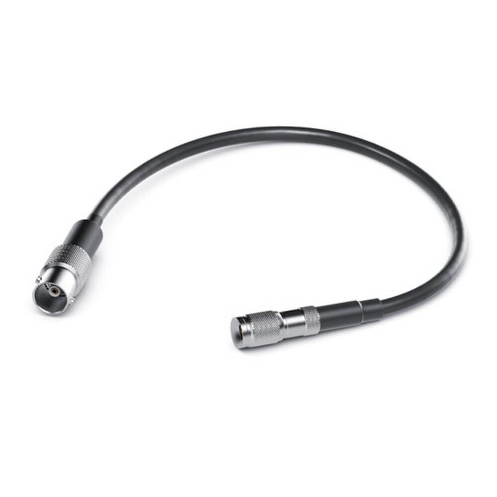 Blackmagic Design SDI cable with DIN 1.0/2.3 to BNC female adapter connector, 7.9-inch length for professional video connections. – image 1