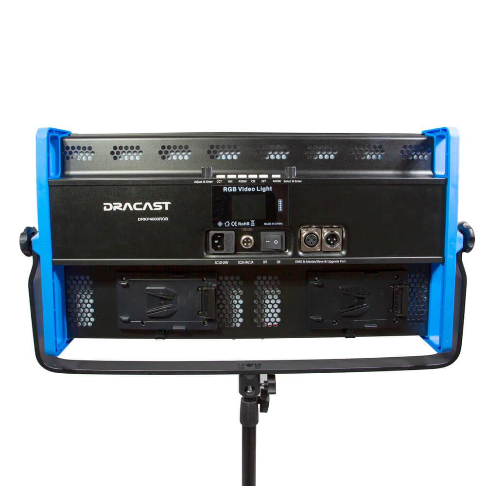 Dracast Kala Plus Series LED4000 RGBWW panel light used in professional production equipment, showing the panel with adjustable controls. – image 8