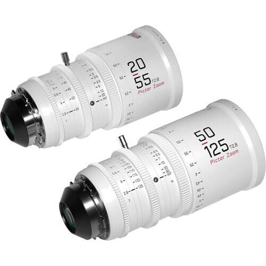 DZOFilm Pictor 20-55/50-125mm T2.8 Super35 Zoom Lens Bundle (PL/ EF Mount, White) - Coremicro – image 2
