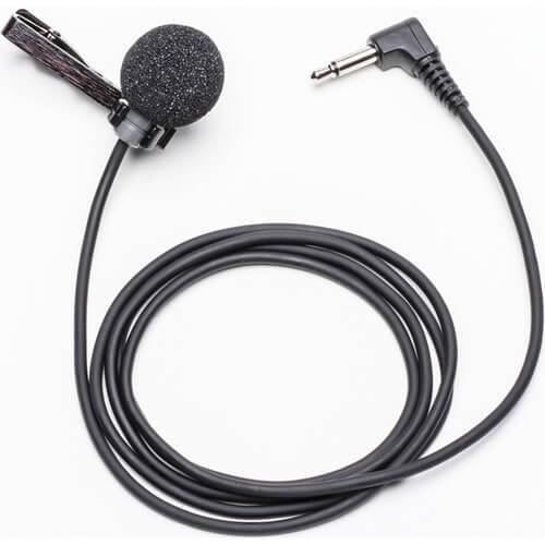 Azden EX505U unidirectional lavalier microphone with 3.5mm mini-jack, designed for clear audio recording and interviews. – image 1