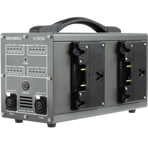 GEN ENERGY 4-Channel Simultaneous Fast Gold Mount Charger (6A) and Power Station - Coremicro – image 1