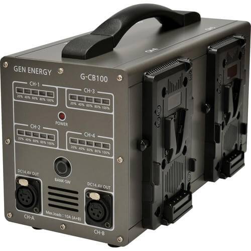 GEN ENERGY 4-Channel Simultaneous Fast V-Mount Charger (6A) and Power Station - Coremicro – image 1