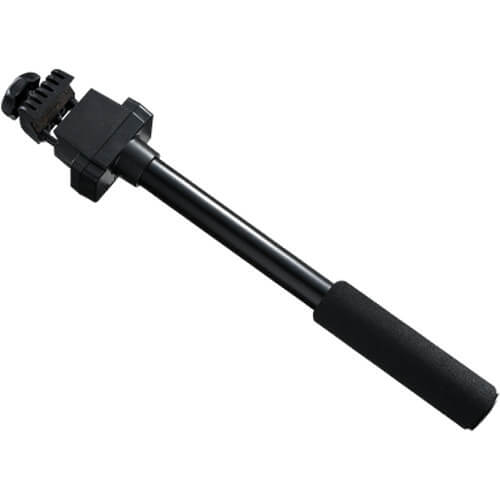 Libec Clamp Handle for Swift Jib50 weight bar used with video cameras, shown attached to the handle in the image. – image 1