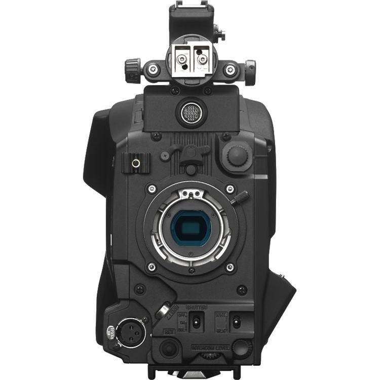 Sony HXC-FB75KC broadcast studio camera with 20x lens, viewfinder, and microphone for professional SD and HD video production. – image 4