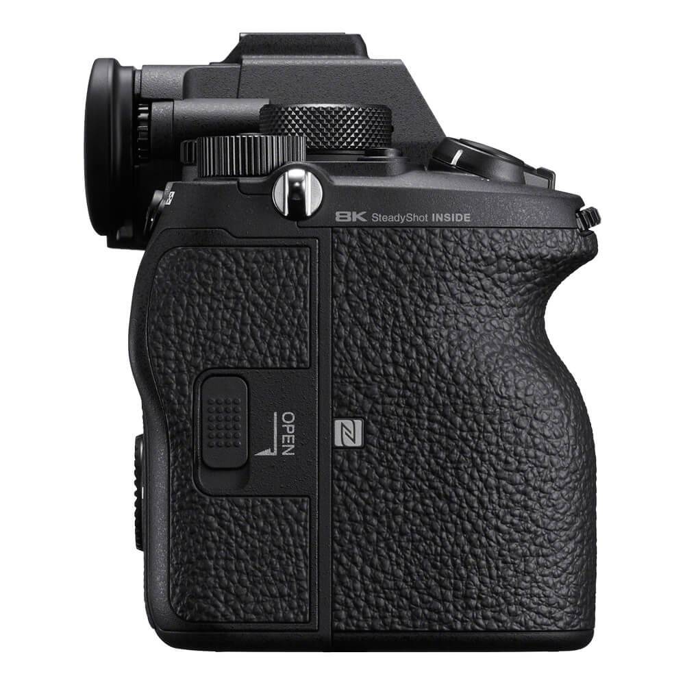 Sony Alpha A1 mirrorless camera for video recording, shown from the right side with lens attached and ergonomic grip. – image 5