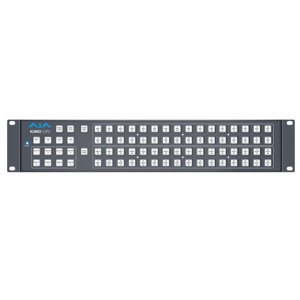 AJA KUMO CP2 2RU Hardware Control Panel for KUMO Routers - Coremicro – image 1