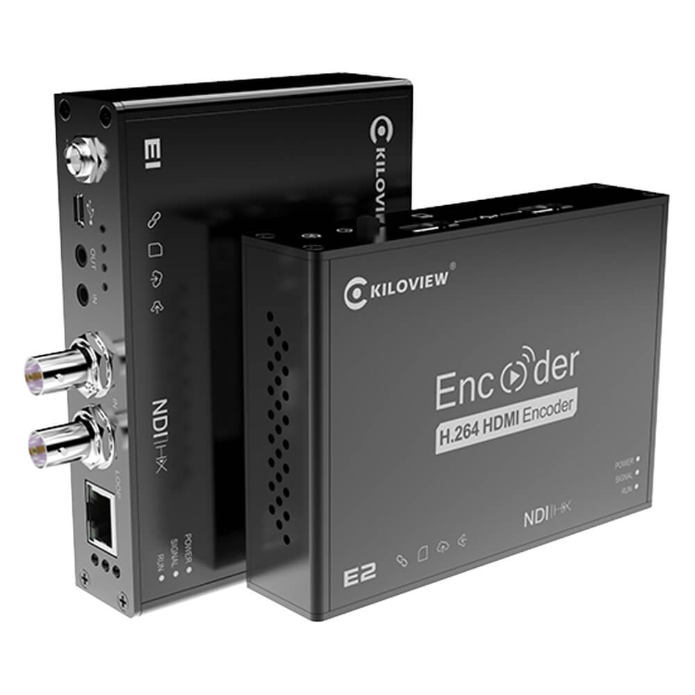 Kiloview E1-S-NDI HD/3G-SDI to NDI video encoder used in professional production equipment. – image 1