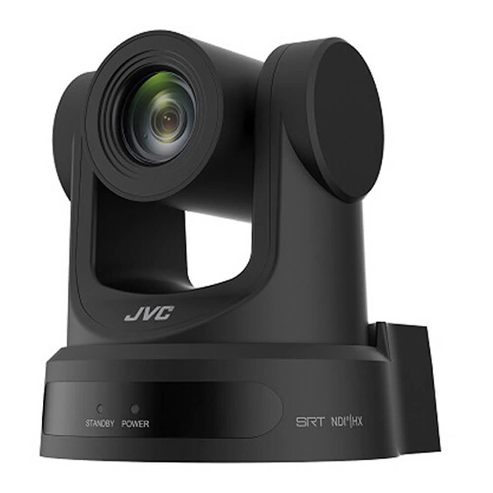 JVC KY-PZ200N HD PTZ camera with 20x optical zoom in black, featuring professional broadcasting capabilities and NDI|HX support. – image 1