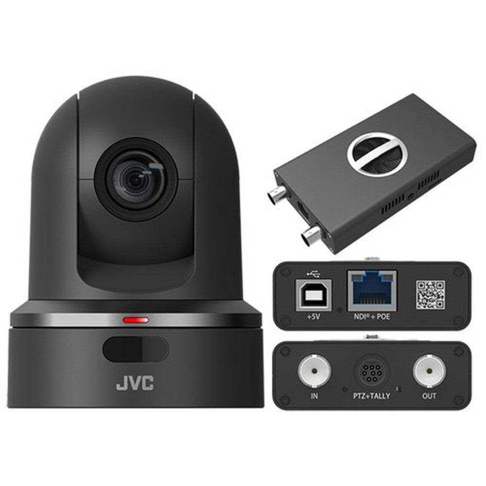 JVC KY-PZ100 PTZ Camera With NDI Converter Kit (Black) - Coremicro – image 1
