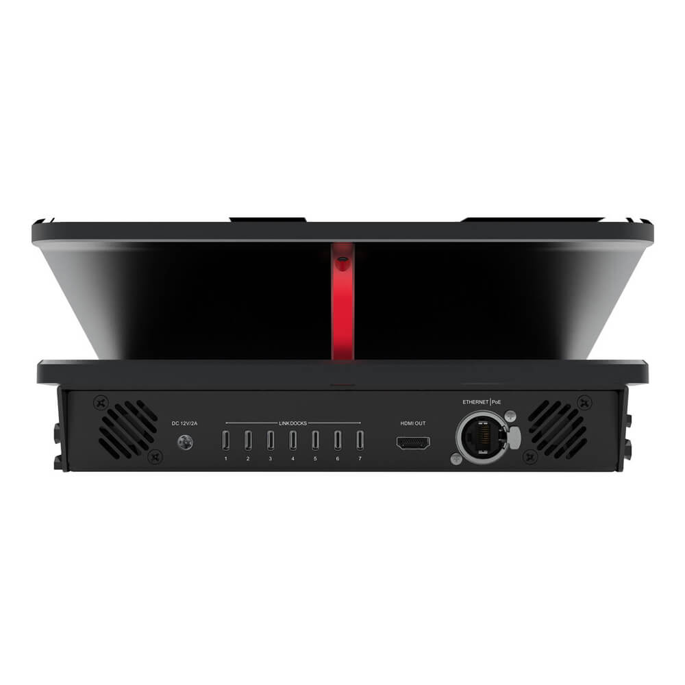 Rear view of Kiloview LinkDeck control panel switcher with input and output ports for live video switching. – image 9