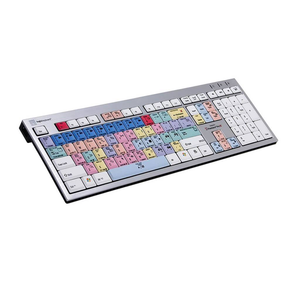 LogicKeyboard Adobe Premiere Pro CC PC Wireless Slim Line Keyboard - Coremicro – image 1
