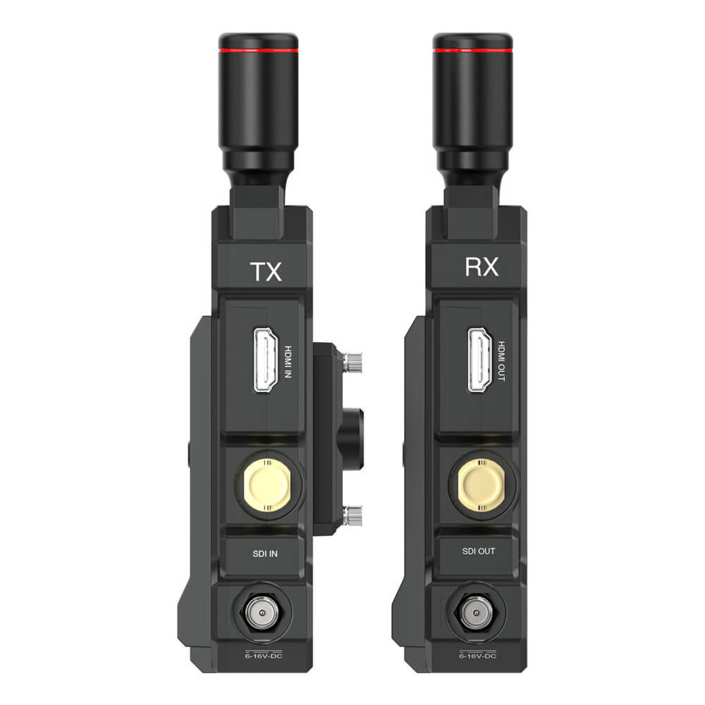 Hollyland Mars 4K wireless video transmission system with SDI and HDMI connections, showing ports and connection options. – image 6