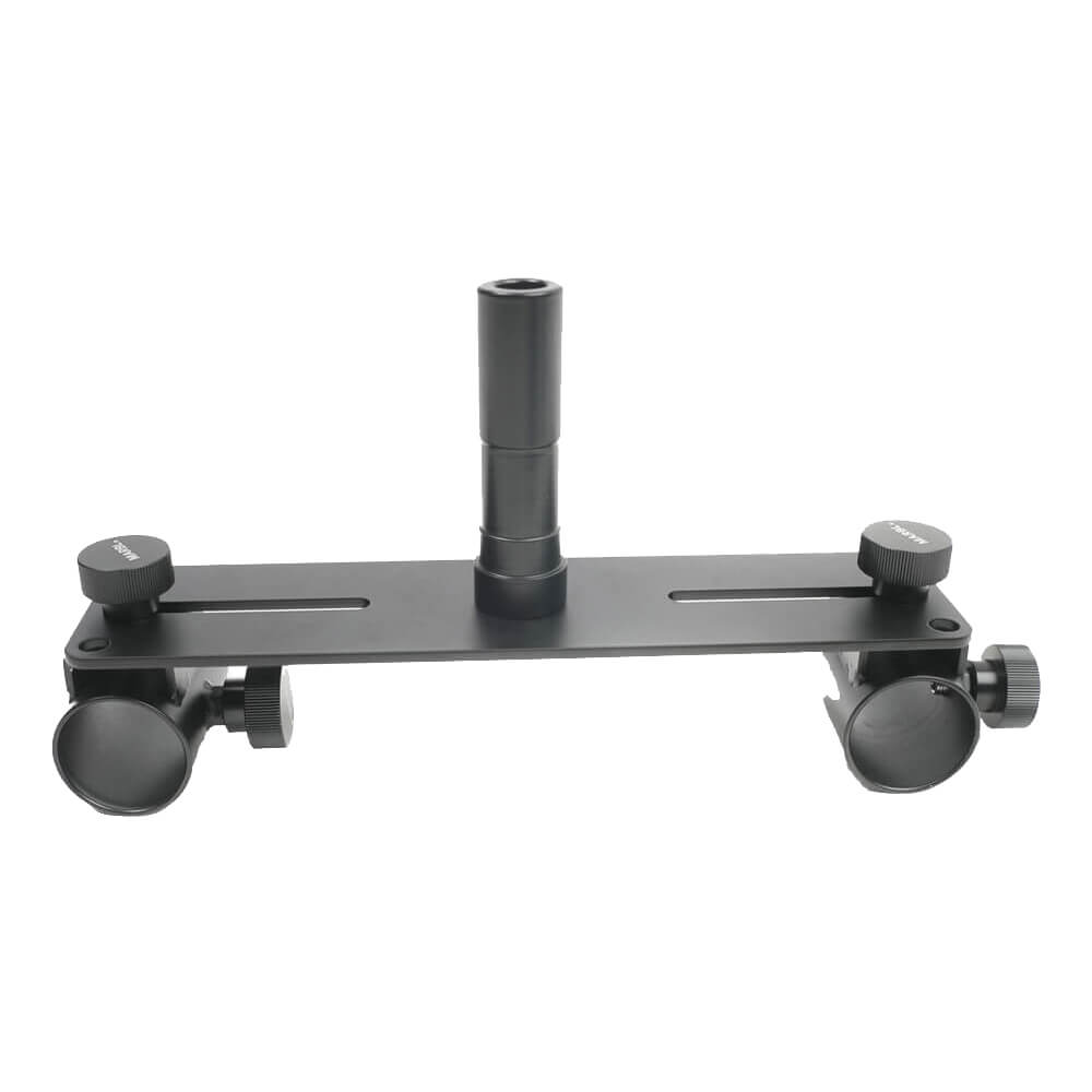 Marbl Orbit outdoor bracket speed rail adapter kit for video cameras, shown on a camera setup in an outdoor environment. – image 1
