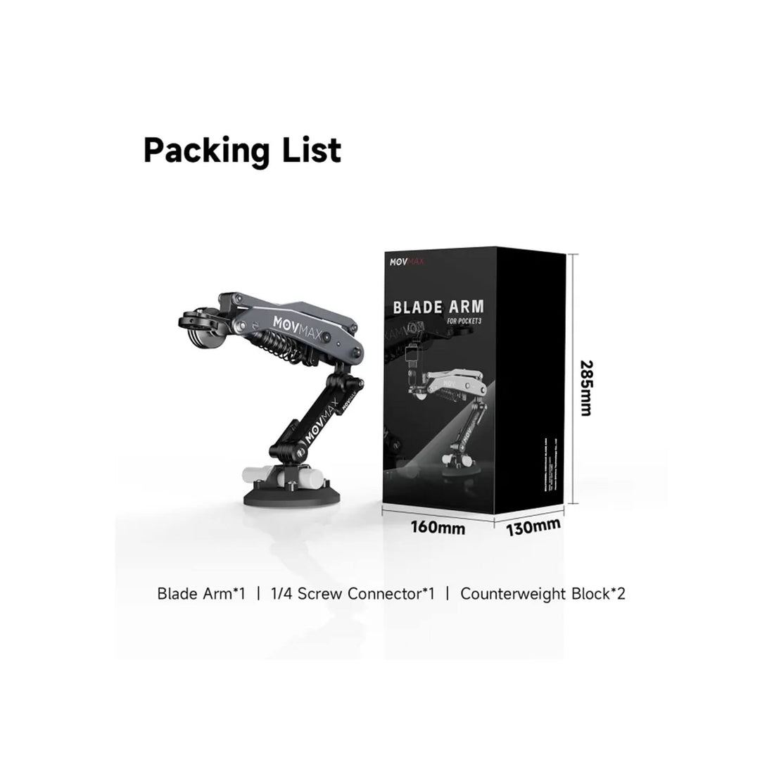 MOVMAX Blade Arm for DJI Pocket 3 - Coremicro – image 4