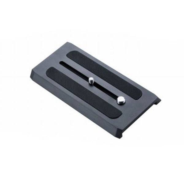 OZEN Agile 8S-15S S-LOC mounting plate for video cameras, black metal with mounting holes and secure locking mechanism – image 1
