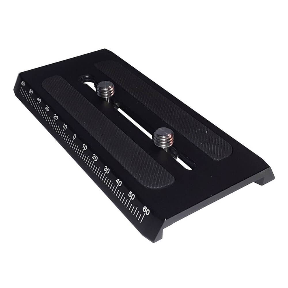 OZEN Large S-LOC Mounting Plate for AGILE 18S and 20S video cameras, shown on a white background with mounting features. – image 1