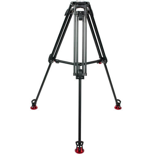OZEN 6AL2S Agile 75mm S-LOC tripod system with adjustable legs for video camera stability and smooth operation. – image 2